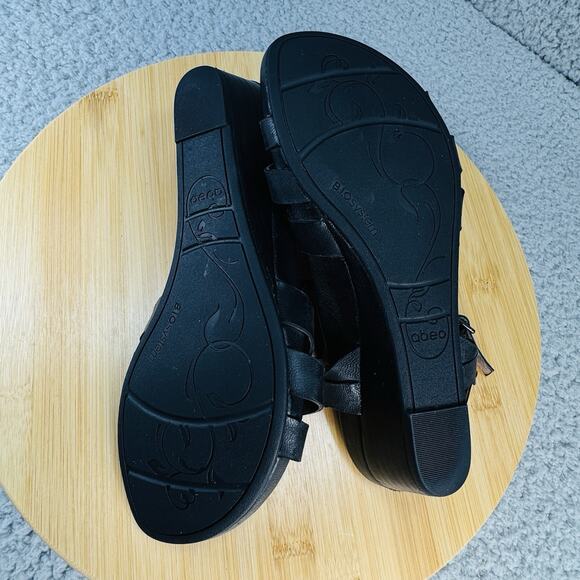 Abeo Biosystem Womens Orthopedic Comfort Sandals Black Leather Size 7N - Picture 16 of 16